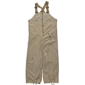 VTG 50's Lee Sanforized WW2 Tanker Bibs Overalls Tan 40x25